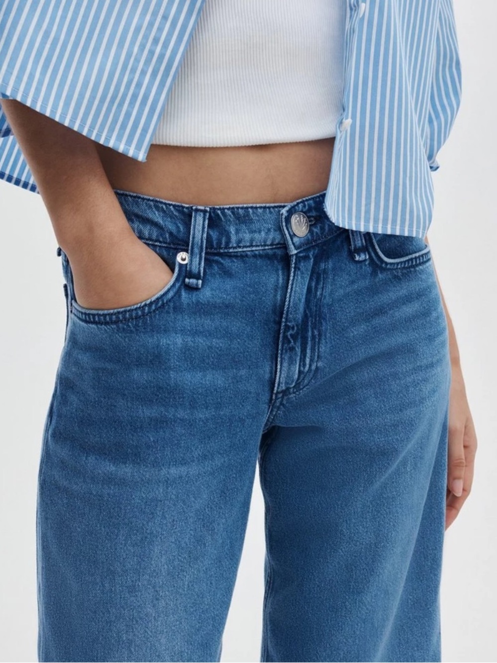 rag & bone The Baggy Dre Low Rise Boyfriend in Orian Size 31/12 - Picture 3 of 15